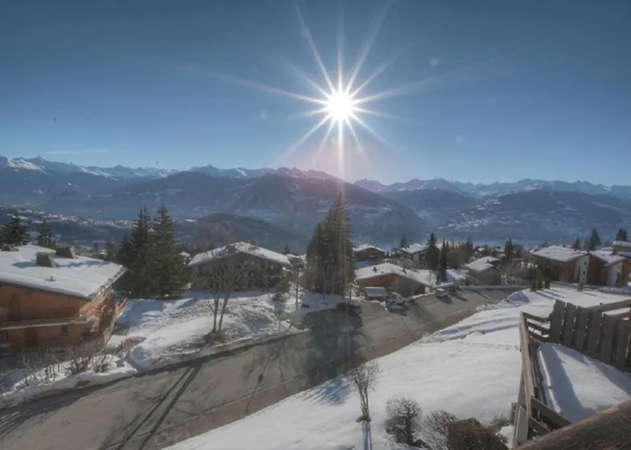 Gemeaux 204 Sur La Place Du Village A Avec Vue Sur Les Alpes * Anzère
