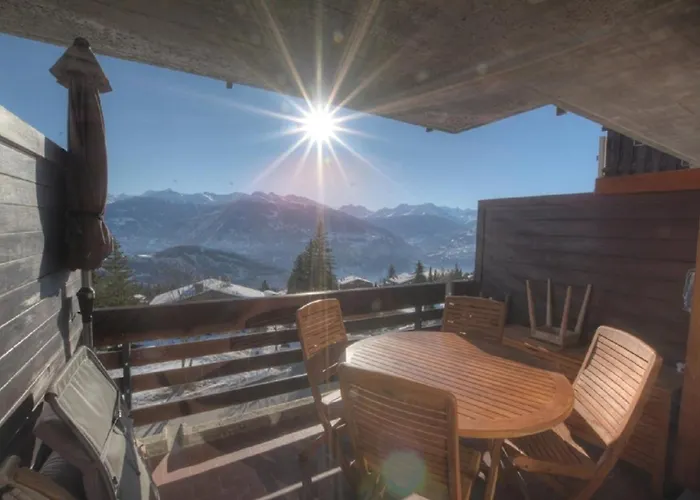 Gemeaux 204 Sur La Place Du Village A Avec Vue Sur Les Alpes Apartamento Anzère